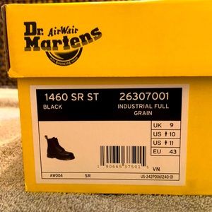 Dr. Martens Air Wave Model 1460 SR ST Size 10 Boots
